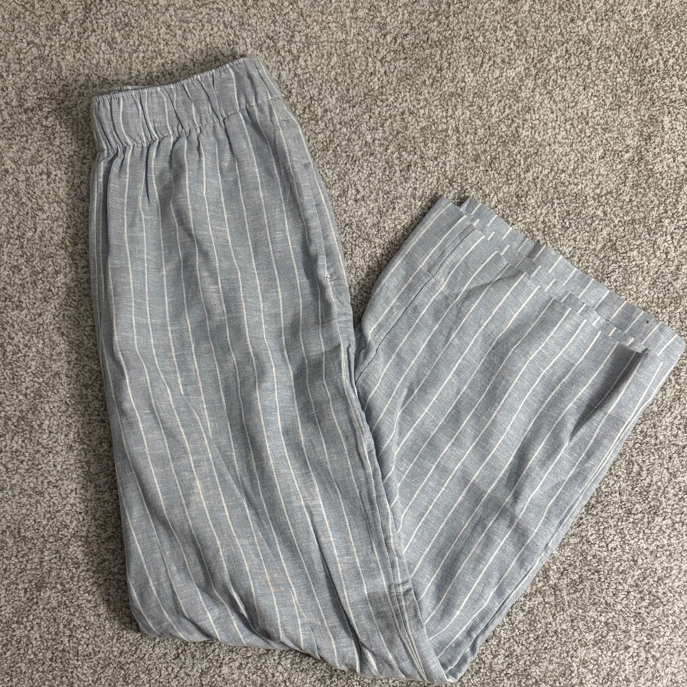 Abercrombie striped linen pants